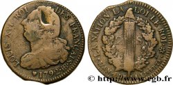 LOUIS XVI (MONARQUE CONSTITUTIONNEL) 2 sols dit au faisceau , type FRANÇAIS 1792 Strasbourg