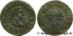 LOUIS XIII LE JUSTE Denier tournois, type 1 1621 Paris