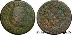 LOUIS XIII LE JUSTE Double tournois, type 2 de Poitiers 1620 Poitiers