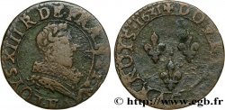 LOUIS XIII LE JUSTE Double tournois, type 1 de Tours 1631 Tours