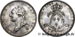 LOUIS XVI Écu dit de Calonne , essai original à six pans de virole 1786 Paris