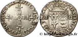 LOUIS XIII LE JUSTE Quart d écu de Béarn 1628 Morlaàs