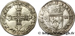 LOUIS XIV LE GRAND OU LE ROI SOLEIL Quart d écu, titulature côté croix 1648 Bayonne