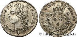 LOUIS XV DIT LE BIEN AIMÉ Dixième d écu dit à la vieille tête 1771 Paris