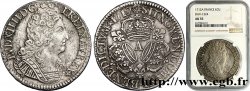 LOUIS XIV LE GRAND OU LE ROI SOLEIL Écu aux trois couronnes 1712 Paris