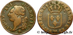 LOUIS XVI (MONARQUE CONSTITUTIONNEL) Sol dit à l écu 1790 Marseille