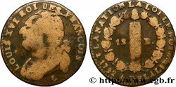 LOUIS XVI 12 deniers dit au faisceau , type FRANCOIS 1792 Bayonne