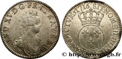 LOUIS XV DIT LE BIEN AIMÉ Écu dit vertugadin 1716 Caen