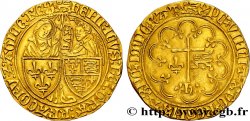 HENRY VI DE LANCASTRE - ROI DE FRANCE (1422-1453) - ROI D ANGLETERRE (1422-1461) et (1470-1471) Salut d or n.d. Rouen TTB+