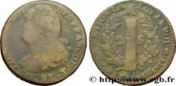 LOUIS XVI (MONARQUE CONSTITUTIONNEL) 2 sols dit au faisceau , type FRANÇOIS 1793 Nantes