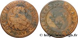 LOUIS XIII Double tournois, type 6 1629 Paris