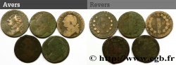 LOUIS XVI 12 deniers dit au faisceau , type FRANCOIS et FRANÇAIS, lot de 5 ex. n.d. Ateliers divers