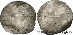 HENRY III Douzain aux deux H, 1er type 1577 Poitiers