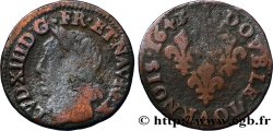 LOUIS XIII Double tournois, type de Warin 1643 s.l.