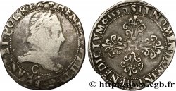 HENRI III Franc au col plat 1580 Saint-Lô
