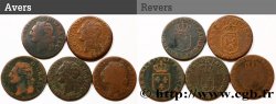 LOUIS XVI Demi-sol dit “à l écu”, lot de 5 ex. n.d. Ateliers divers