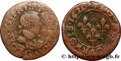 LOUIS XIII LE JUSTE Double tournois, type 2 de Poitiers 1620 Poitiers