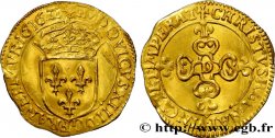 LOUIS XIII Écu d or au soleil, à la croix anillée fleurdelisée 1616 Lyon