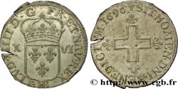 LOUIS XIV  THE SUN KING  XVI deniers 1696 Strasbourg AU