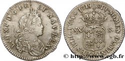 LOUIS XV THE WELL-BELOVED XX sols de Navarre 1719 Aix-en-Provence