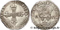 LOUIS XIV LE GRAND OU LE ROI SOLEIL Quart d écu, titulature côté croix 1645 Bordeaux