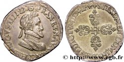 HENRY IV Demi-franc, type de Lyon 1594 Lyon AU