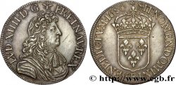 LOUIS XIV LE GRAND OU LE ROI SOLEIL Écu, portrait à la cravate courte 1680 Tours