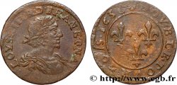 LOUIS XIII LE JUSTE Double tournois au grand buste viril drapé 1638 Vallée du Rhône