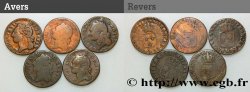 LOUIS XVI Demi-sol dit “à l écu”, lot de 5 ex. n.d. Ateliers divers