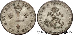 LOUIS XV DIT LE BIEN AIMÉ Double sol de billon 1741 Strasbourg