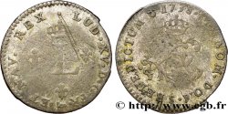 LOUIS XV DIT LE BIEN AIMÉ Double sol de billon 1738 Reims