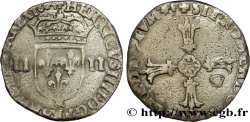 HENRY IV Quart d écu, écu de face, 2e type, écu de face 1604 Aix-en-Provence