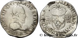 HENRI III Teston, 4e type 1575 Troyes