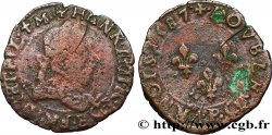 HENRY III Double tournois, 2e type de Dijon 1587 Dijon
