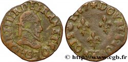 HENRY III Double tournois, type de Troyes 1587 Troyes