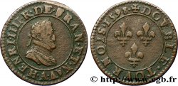HENRI IV LE GRAND Double tournois, 1er type de Paris (légende française) 1598 Paris, Moulin des Étuves
