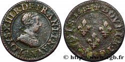 LOUIS XIII Double tournois, type 1 1612 Paris, Moulin du Louvre