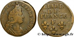 LOUIS XIV LE GRAND OU LE ROI SOLEIL Liard, 3e type, buste âgé 1698 Tours