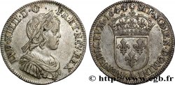 LOUIS XIV THE SUN KING Quart d écu, portrait à la mèche courte 1644 Paris, Monnaie de Matignon