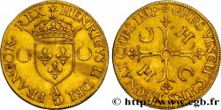 HENRY II Écu d’or dit “aux croissants” n.d. Paris AU