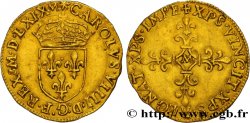 CHARLES IX Écu d or au soleil, 1er type 1569 Toulouse AU