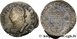 HENRY III. COINAGE AT THE NAME OF CHARLES IX Teston, 10e type 1575 Nantes