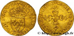 CHARLES X, CARDINAL DE BOURBON Écu d or au soleil, 1er type 1592 Paris