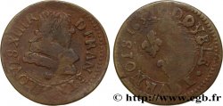 LOUIS XIII Double tournois, type 1 1632 La Rochelle