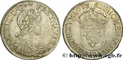 LOUIS XIV  THE SUN KING  Demi-écu, portrait à la mèche longue 1658 Tours XF/AU