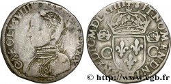 CHARLES IX Teston, 2e type 1564 La Rochelle