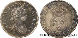 LOUIS XV THE WELL-BELOVED Demi-écu dit vertugadin 1716 Paris