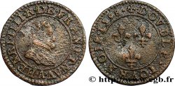 HENRI IV LE GRAND Double tournois, 1er type de Paris (légende française) 1598 Paris, Moulin des Étuves