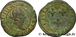 HENRY III Double tournois, type de Rouen 1582 Rouen