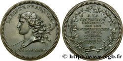 REVOLUTION COINAGE Essai de Galle à la liberté de poids lourd 1792 (MDCCXCII) Lyon MS